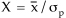 equation 7:X=xbar/sp